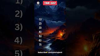 Time Quiz ⏰ Can you get 7/7 in 60 Seconds? #quiz #time #timequiz #shorts