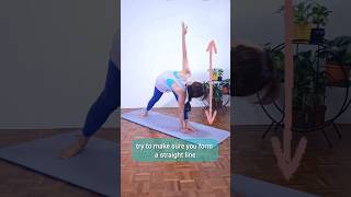 Practice Tips for Revolved Triangle Pose #gentleyoga #yogaforbeginners #classicalyoga #mobility