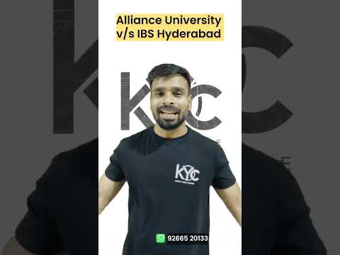 Confused Between Alliance University vs. IBS Hyderabad for MBA? - Part 1: Key Insights