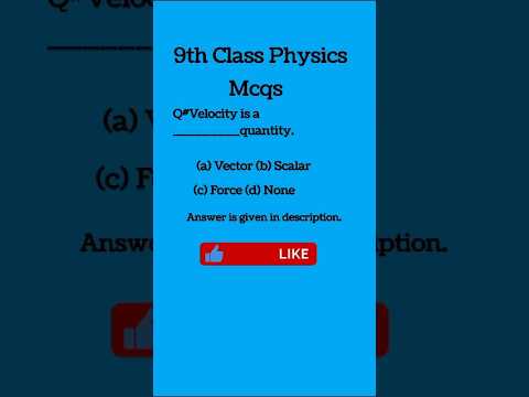9th Class Physics Board Mcqs | Ch#2 | PPSC Physics Mcqs| Video 18 | #physics  #9thclassphysics