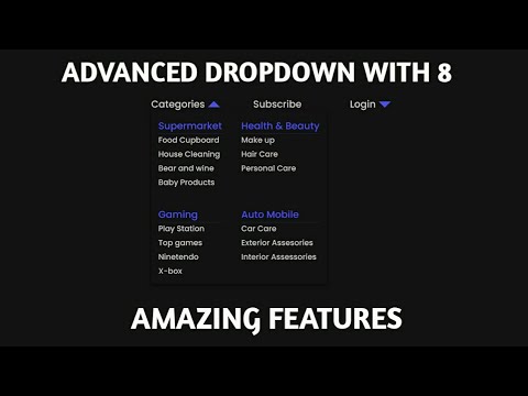 HOW TO MAKE AN ADVANCED DROPDOWN WITH HTML,  CSS AND JAVASCRIPT