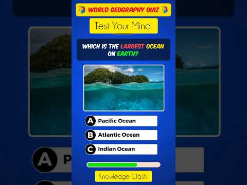 WHICH IS THE LARGEST OCEAN ON EARTH? | Knowledge Number #Part14 | Do you know #knowledge #test