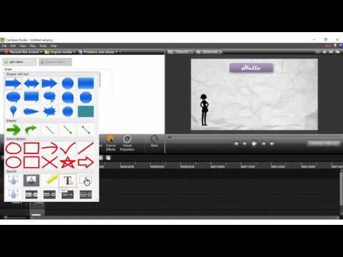 Text and Transition in Camtasia