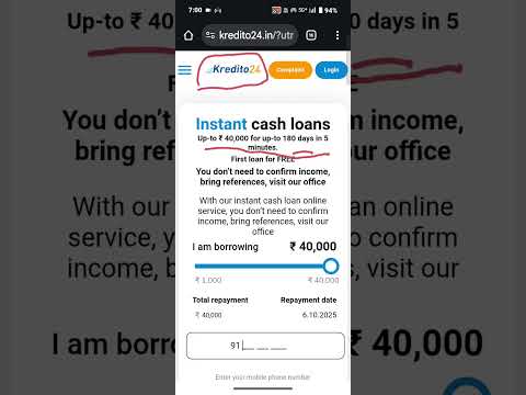 kredito24 app se loan offer 40000 #kredito#app