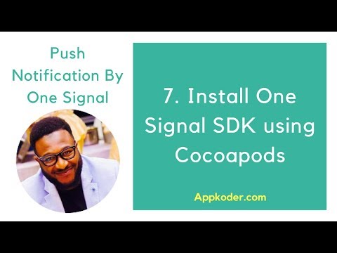 7. Install One Signal SDK using Cocoapods