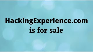 HackingExperience.com is for sale. Main Keywords : hacking experience  #HackingExperience