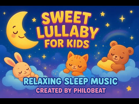 Soft Cartoon Lullaby for Kids – Gentle Sleep Music for Babies & Toddlers