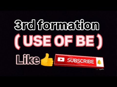 3rd formation ( Use of Be ) 👍