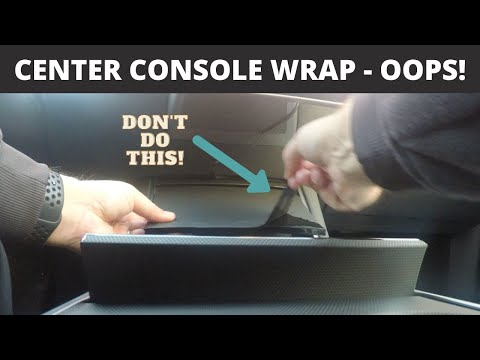 Removing & Installing a Center Console Wrap in a Tesla Model Y