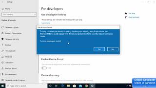 ✔️ How to Enable Developer Mode in Windows 10