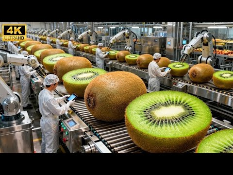 Inside a Modern Kiwi Drying Plant: From Fresh Kiwi to Sweet Green Dried Slices (Full Process)