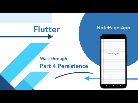 Flutter Walkthrough NotePage #4 - Persistence