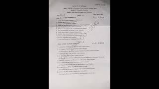 B.sc 2nd year 4 semester (CBCS) exam question paper October 2021 # data base management system# (cs)