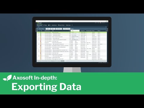 Axosoft: How to Export Data into a .CSV file