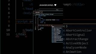 Javascript prompt... 💖 #windows  #coding #coding skills