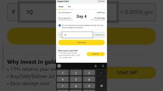 How to buy digital gold on Amazon. Day 4 of investment in digital gold. #digitalgold #goldmint