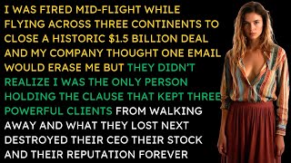 I WAS FIRED MID-FLIGHT WHILE FLYING ACROSS THREE CONTINENTS TO CLOSE A HISTORIC $1.5 BILLION DEAL