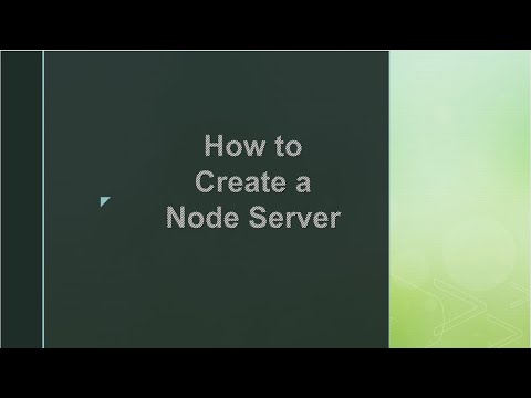 How to create node server in 5 mins
