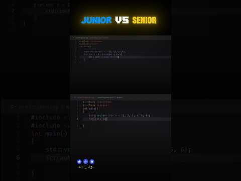 Junior Programmer vs SENIOR Programmer #coding #programming