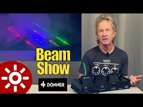 Laser+Fog=Simple Beam Show!