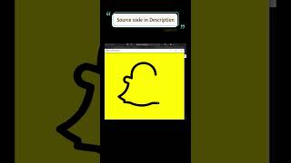 Create a Snapchat logo using python turtle programming language under 1min #shorts #python #python3