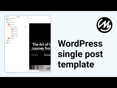 WordPress single post template