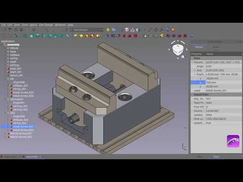 Freecad interface customisation. (using Glass add-on)
