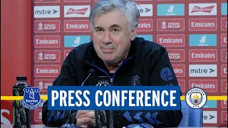 EVERTON V MAN CITY | CARLO ANCELOTTI'S FA CUP PRESS CONFERENCE LIVE!
