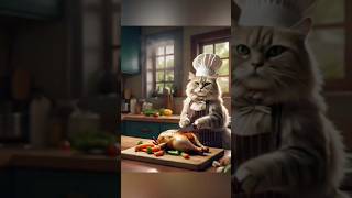 The poor cat made 30 dishes in a restaurant and impressed his owner#ai #aistory #aistorytelling