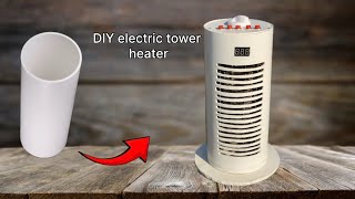 DIY How to Make  Electric Tower  Heater Using PVC Pipe at Home |Electric Fan Heater from PVC Pipe