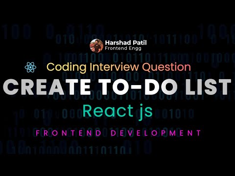 Interview Qs: Build a React To-Do List | LearnToDoList Tutorial | Download code GitHub
