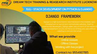 full stack development python with django