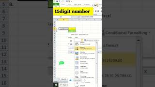 ✅️Write 15Digit Number inExcel #excel #trending #exceltips #excelfunction #exceltricks #excelformula