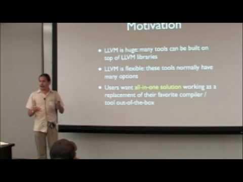 2008 LLVM Developers Meeting - llvmc2 Compiler Driver - 1 of 4