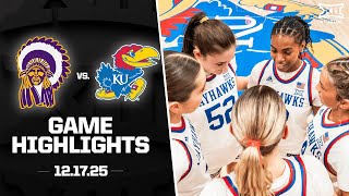Haskell vs. Kansas Game Highlights | 2025-26 Big 12 Women's Basketball