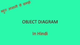 Object diagram in Hindi ( Object Modeling Technique-OMT )