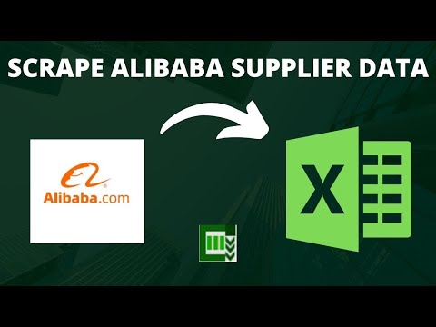 How to scrape alibaba supplier data