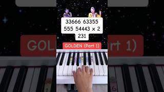 Golden - Huntrix (KPop Demon Hunter OST) #easypianotutorial