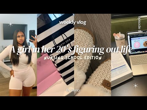 WEEKLY VLOG:*as a nursing student* | lab check offs, studying, sephora haul + MORE