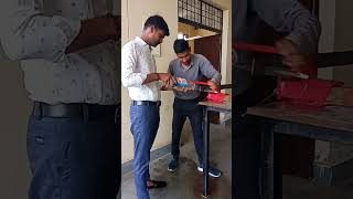 Hacksawing process in our Govt. ITI#ititraining#experiment#itivlog#iticoursework