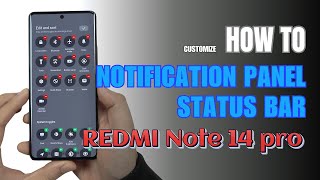 How to Edit Notification Panel Shortcuts | Status Bar on Redmi Note 14 Pro