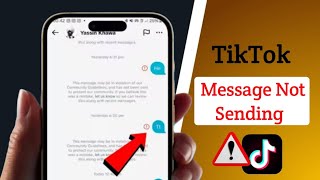 How To Fix Tiktok Message Not Sending | Tiktok Message Problem