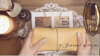 ASMR_빈티지 다이어리_베이킹 다꾸템으로 꾸미기, 레트로 감성, 4K, Vintage journal with me, Decorating a diary