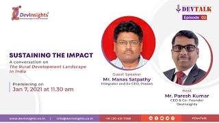 Devtalk Episode 2 - The Rural Development Landscape in India