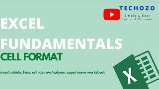 Cells Format (insert, delete, hide, unhide row/column, copy/move worksheet) - MS Excel Fundamentals