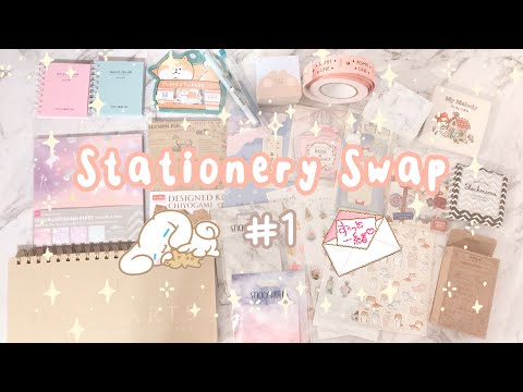 °˖✧ Stationery Swap #1 🍑 - Pack with Me - 🍑