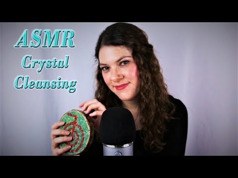 👂🏻ASMR Crystal Cleansing 💕 •tapping •whispering