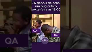 Ousadia do QA #devops #programação #devjunior #fullstack #ads #qa #meme #memededev
