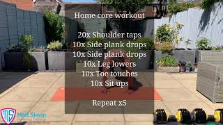 Home core workout