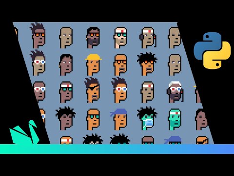 How to create 1000+ unique NFT-style images (like Cryptopunk) | Python Tutorial